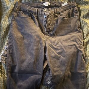 Good American Black High-Rise Button Fly Jeans – Size 14/16 – Never Worn